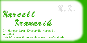 marcell kramarik business card